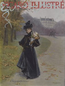 Chryzantémy (Chryzantémy). Obálka Le Figaro Illustre, listopad 1896