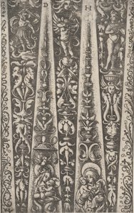 Design pro kanály vroubkovaného brnění, ca. 1515. od Daniel Hopfer