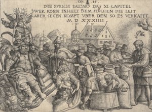 Ilustrace k Příslovím 11:26, 1534.