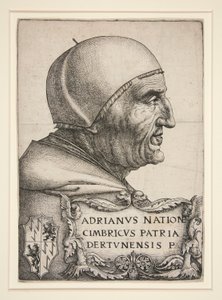 Portrét Adriena VI. (Hadrian VI., papež 1522-1523) od Daniel Hopfer