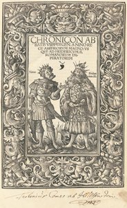 Kronika opata z Urspergenu od Daniel Hopfer and Burchardus Biberacensis, Provost of Ursperg