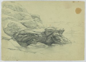 Cove Back of Dumpling Fort, Newport od Daniel Huntington