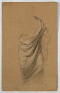 Studie drapérie za "Ttribute Money" od Daniel Huntington