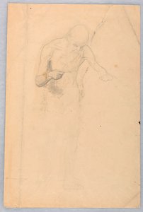 Kresba, Stojící vousatý muž, 1852 od Daniel Huntington