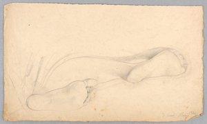 Kresba, spodní část páru nohou, 1840 od Daniel Huntington