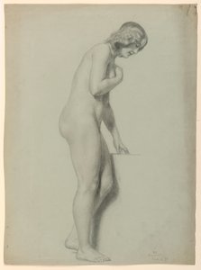 Kresba, ženský akt, 1858 od Daniel Huntington