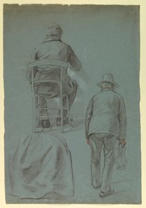 Kresba, Drapérie sukně pro paní Sheppard Gandyovou, 1859 od Daniel Huntington
