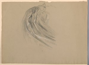 Kresba, studie k "Magdaleně", D, 1852 od Daniel Huntington
