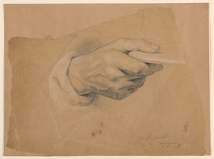 Kresba, Studie ke "Společenství t", 1844 od Daniel Huntington
