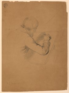 Kresba, Studie k "přijímání nemocných", 1844-45 od Daniel Huntington