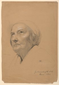 Kresba, Studie k "přijímání nemocných", 1844 od Daniel Huntington