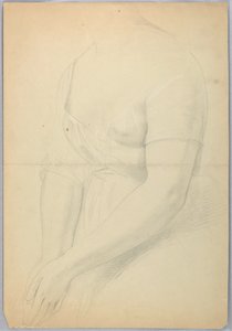 Kresba, studie pro duplikát "C", 1850 od Daniel Huntington
