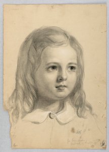 Kresba, studie k duplikátu "Christiany", 1850 od Daniel Huntington