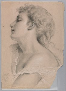 Kresba, studie k filmu Spravedlnost a Pe, 1878 od Daniel Huntington