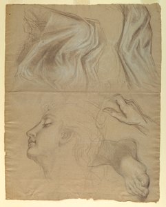 Kresba, studie k filmu Spravedlnost a Pe, 1878 od Daniel Huntington