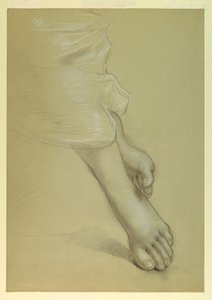 Kresba, studie k filmu Spravedlnost a Pe, 1878 od Daniel Huntington