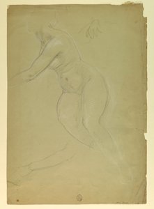Kresba, studie k filmu Spravedlnost a Pe, 1886 od Daniel Huntington