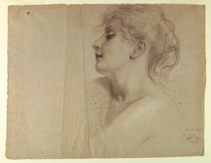 Kresba, studie k filmu Spravedlnost a Pe, 7. července 1878 od Daniel Huntington