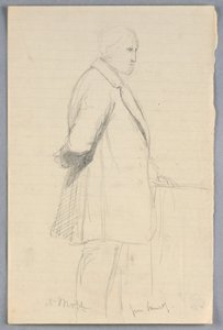 Kresba, Studie pro "Vědeckou skupinu", 1858 od Daniel Huntington