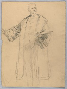 Kresba, Studie k filmu "Tizián ukazuje", 1872 od Daniel Huntington