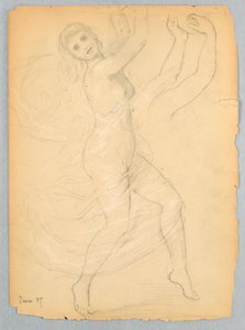 Kresba, Studie pro National Ac, červen 1868 od Daniel Huntington