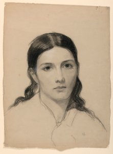 Kresba, Umělcova žena Sophie, 1853 od Daniel Huntington