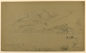 Skica krajiny, Mount Desert, Maine od Daniel Huntington