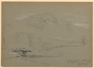 Mount Mansfield z Pleasant Valley Road, Cambridge, Vermont od Daniel Huntington