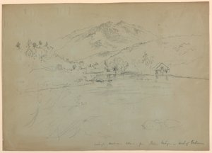 Mount Washington, Mount Madison a Mount Adams z Bridge, severně od Gorham, New Hampshire od Daniel Huntington