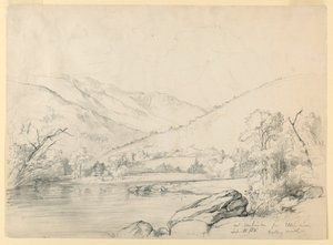 Mount Washington z řeky Ellis, při pohledu na sever od Daniel Huntington