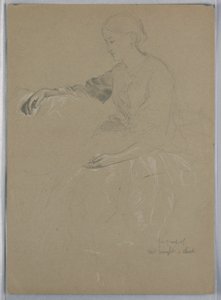 Paní William Wright a dítě od Daniel Huntington