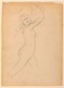 Skica pro Bacchante od Daniel Huntington