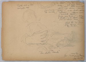 Skici pro portrét Marguerite Burrows, 18. listopadu 1884 od Daniel Huntington
