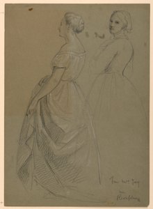 Studie paní Jayové pro „Republikánský soud“ (recepční den lady Washingtonové) od Daniel Huntington