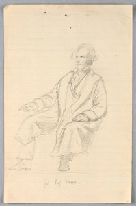 Studie Samuela F. B. Morse pro "Scientific Group" od Daniel Huntington