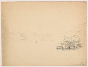 Západní břeh jezera Brienz, Švýcarsko od Daniel Huntington
