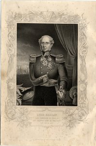 Portrét lorda Raglana, 1856 od Daniel John Pound
