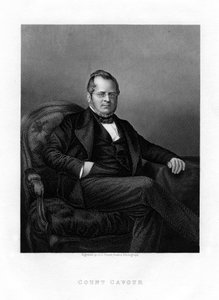 Hrabě Camillo Benso di Cavour, italský politik, 19. století