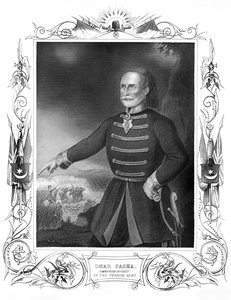 Omar Pasha, vrchní velitel turecké armády v 19. století. od Daniel John Pound