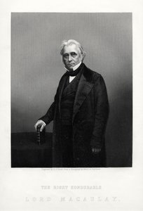 Thomas Babington Macaulay, britský básník, historik a whigský politik, c1880. od Daniel John Pound
