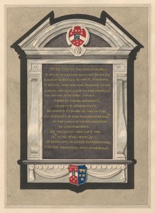 Památník George, hraběte z Berkeley z Cranford Church od Daniel Lysons