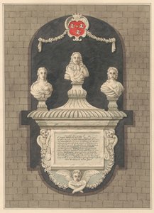 Památník sira Johna Bennetta a jeho manželek Elizabeth a Bridget z Harlington Church od Daniel Lysons