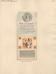Památník Thomase Lanta také Robertu Haringtonovi z Hornsey Church od Daniel Lysons