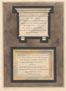 Památky Cyruse Maigre, Ann Maigre a Henry a Margaret Cooper z Hampton Church od Daniel Lysons