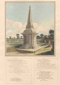 Hrobka rodiny Hennikerů, z West Ham Churchyard od Daniel Lysons