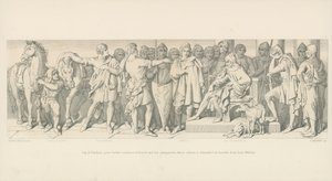 Guy of Ponthieu dává další audienci Haroldovi a jeho společníkům, jejichž propuštění požadují Heraldové od vévody Williama od Daniel Maclise