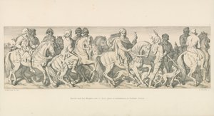 Harold a jeho rytíři jedou na místo nalodění v Bosham, Sussex od Daniel Maclise