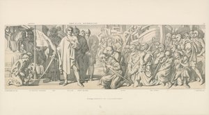 Pocta vzdaná zasvěcenému praporu od Daniel Maclise