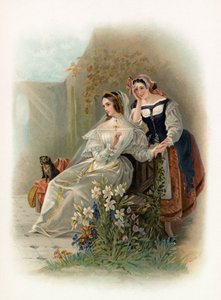 Olivia a Maria z Dvanácté noci od Daniel Maclise