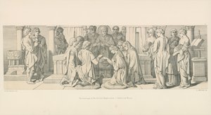 Manželství Harolda s Aldythem, sestrou Edwinem a Morcarem od Daniel Maclise